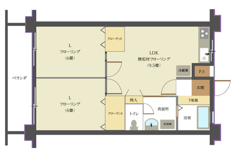 南棟間取り